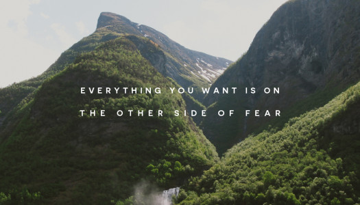 Everything you want is on the other side of fear