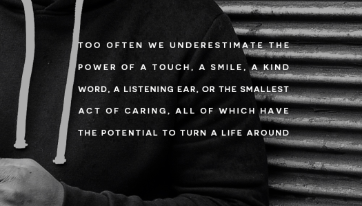 Too often we underestimate the power of a touch