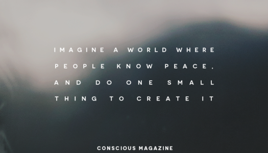Imagine a world where people know peace, and do one small thing to create it.