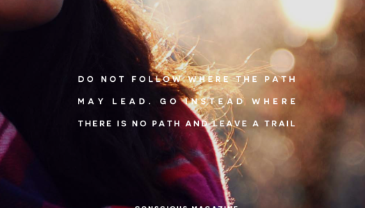 Do not follow where the path may lead. Go instead where there is no path and leave a trail